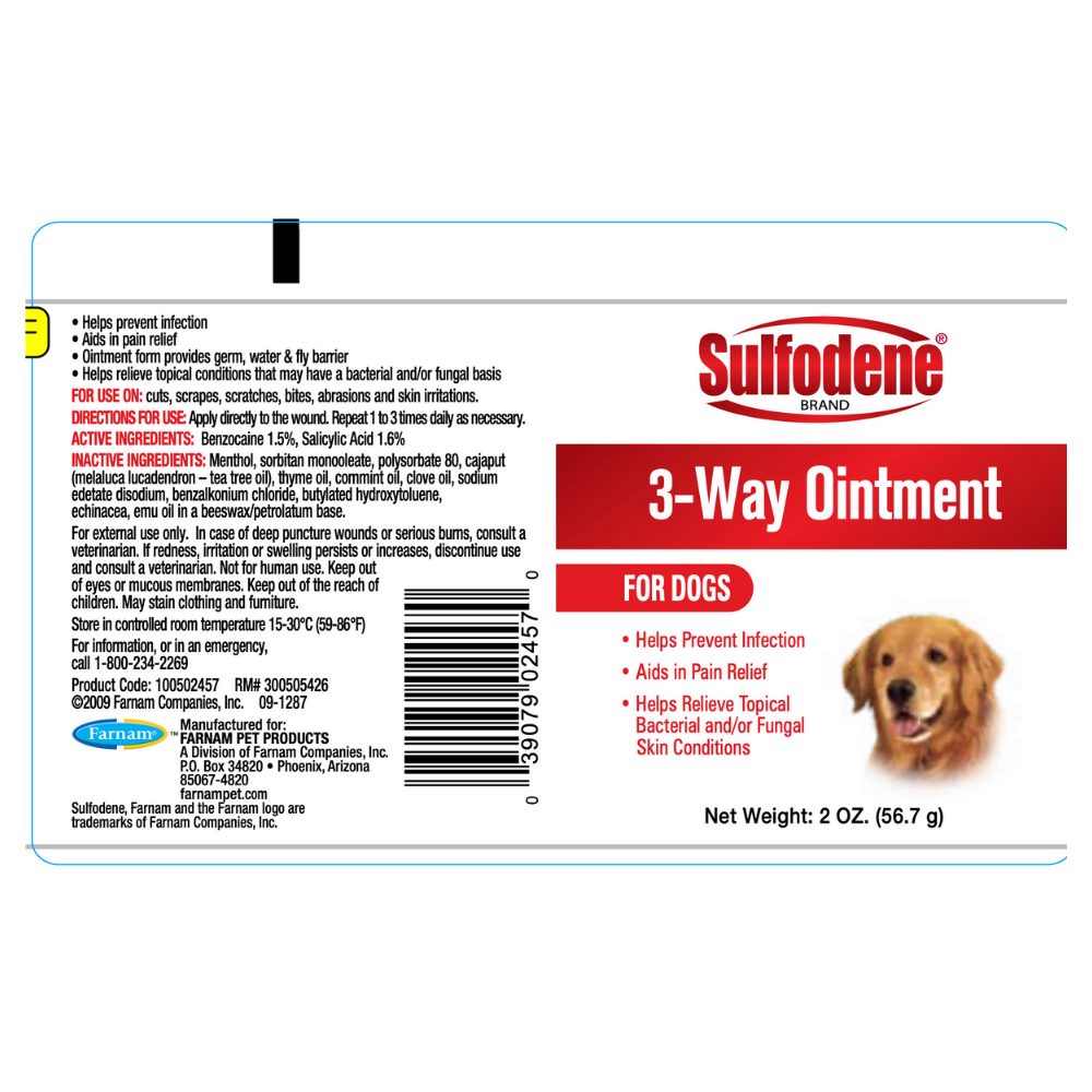 Sulfodene 3-Way Ointment for Dogs for Hot Spots Sulfodene 3-Way Ointment for Dogs for Hot Spots